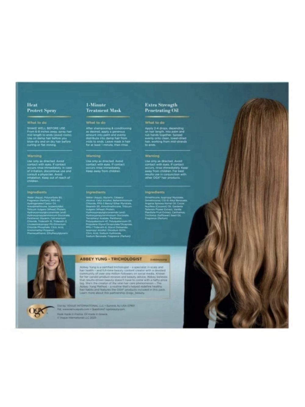 Abbey Yung Favorites OGX Hair FULL Size Spray, Mask & Oil Treatment Sets NIB X 2 - Picture 3 of 10